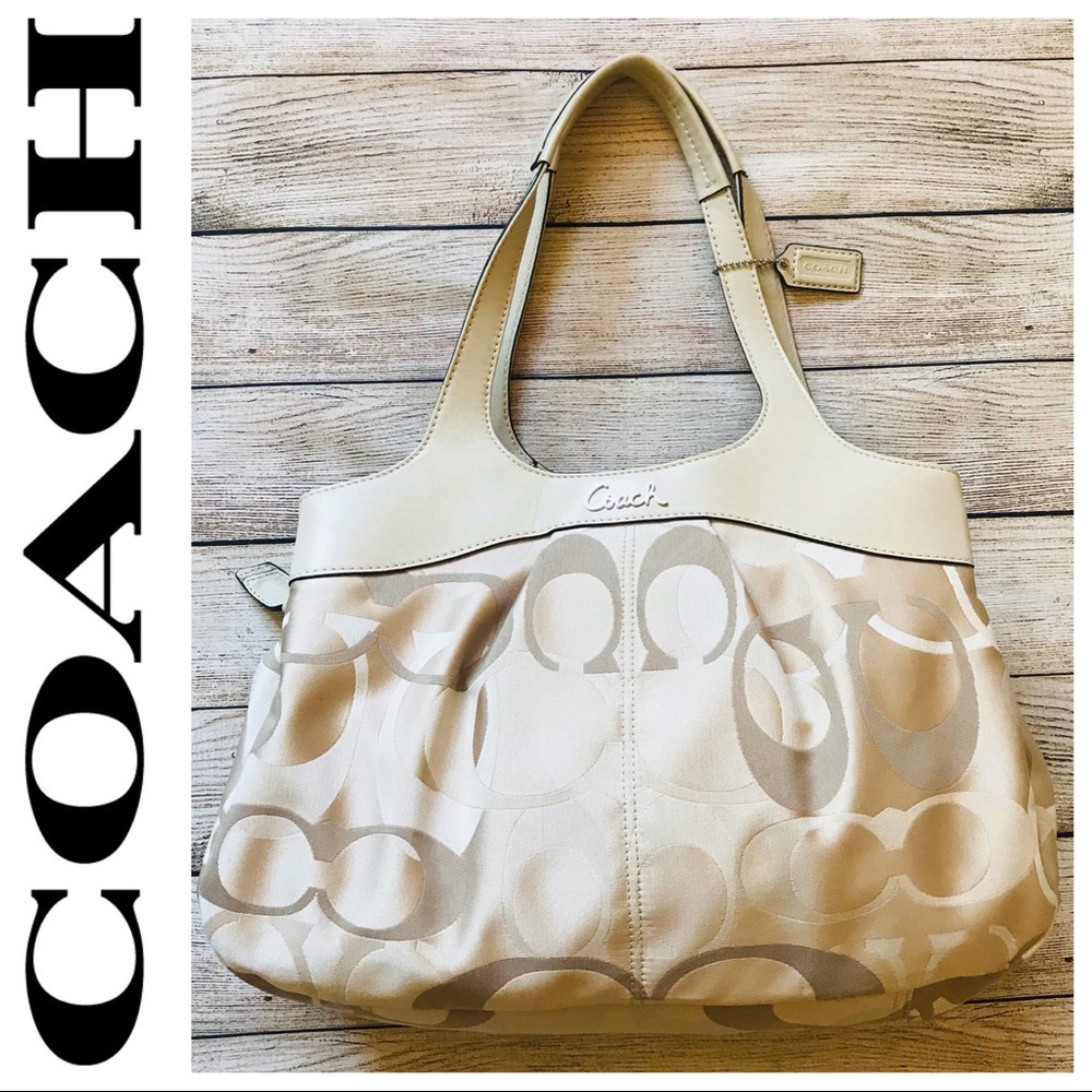 Coach | Cream Fabric Monogram Handbag